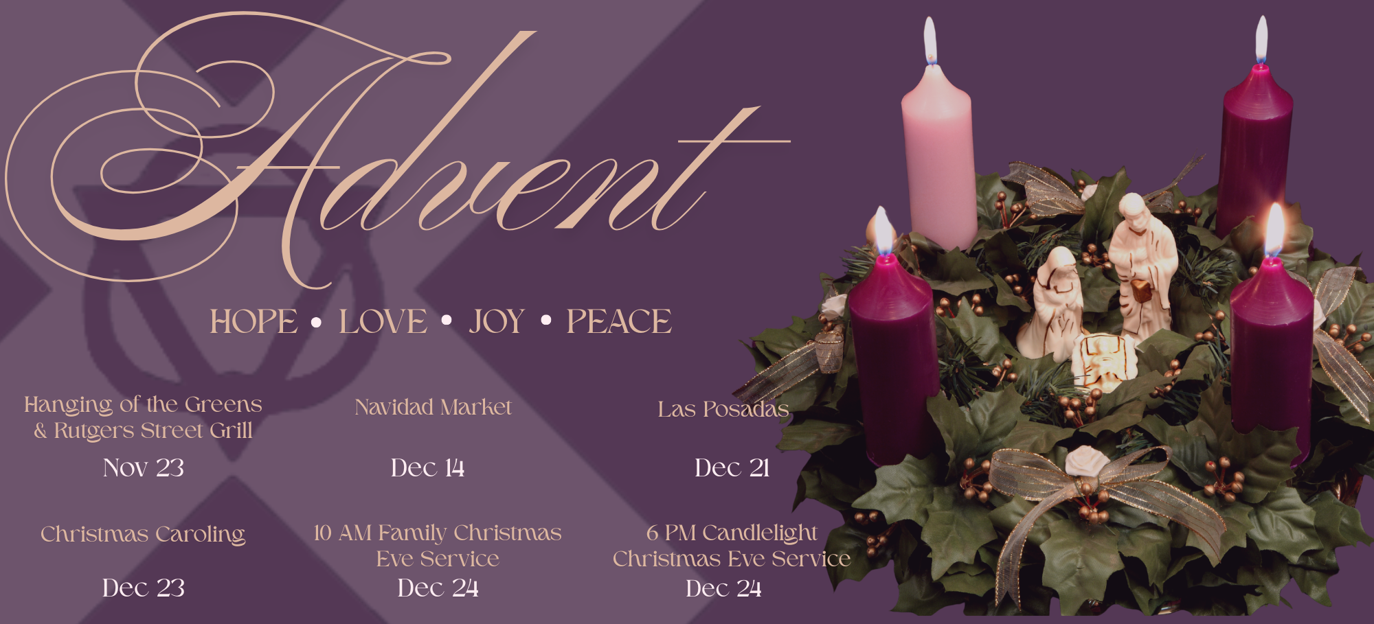 Advent website banner (11 x 5 in)